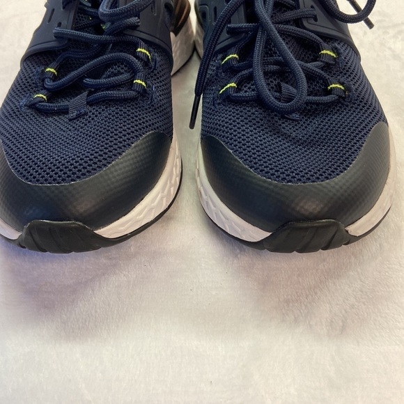 Calvin Klein Aleah Athletic Training Sneaker Navy/Neon Green Preowned Size 7M - Picture 7 of 16